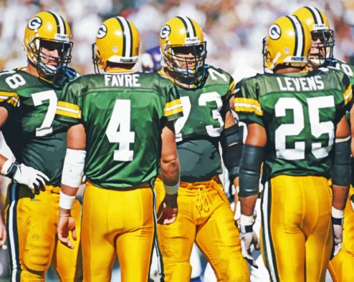 Green Bay Packers Players paint by numbers