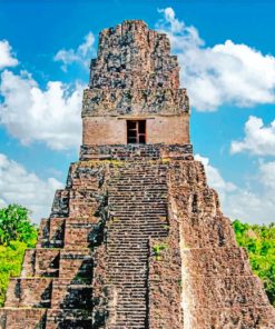 Guatemala El Peten Tikal Ruins paint by numbers