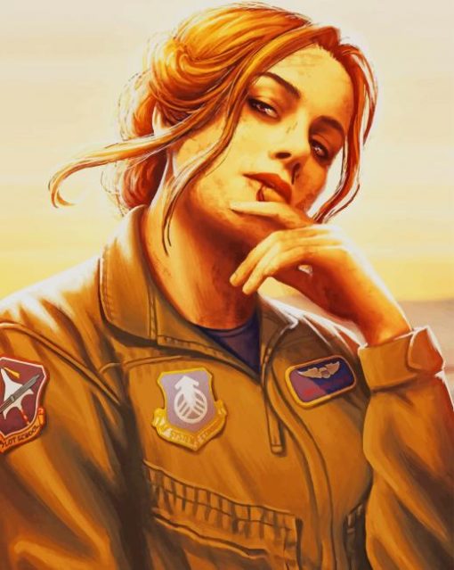 Captain Marvel Animation Paint by numbers