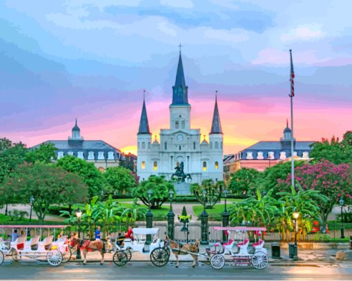 Jackson Square Paint by numbers