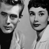 James Dean And Audrey Hepburn paint by numbers