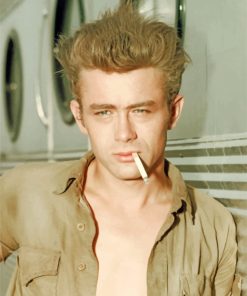 James Dean Smoking paint by numbers