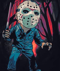 scary-jason-voorhees paint by numbers