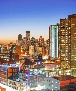 Johannesburg Africa's Happiest City paint by numbers