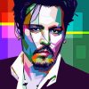 Johnny Depp paint by numbers