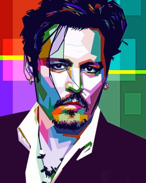 Johnny Depp paint by numbers