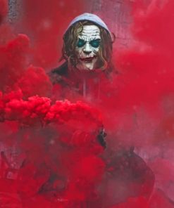 Joker And Red Smoke paint by numbers