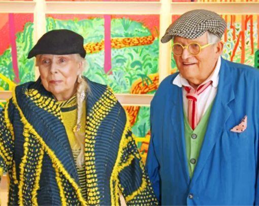 Joni Michell And David Hockney Paint by numbers