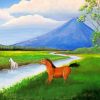 Volcano Horses Of Costa Rica paint by numbers