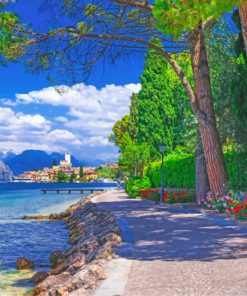 Lake Garda paint by numbers