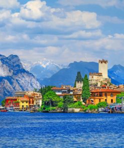 Lake Garda paint by numbers