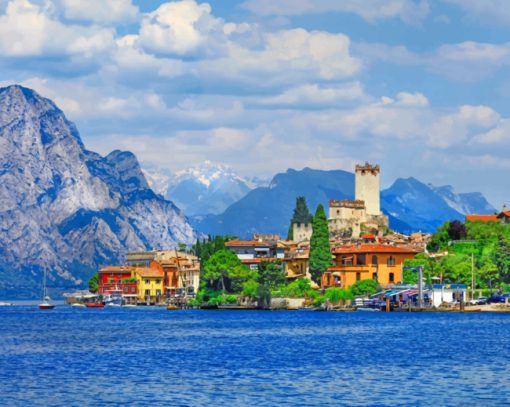 Lake Garda paint by numbers