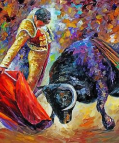 Latino Bullfighter paint by numbers