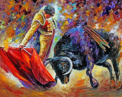 Latino Bullfighter paint by numbers