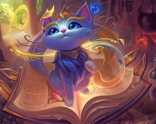 League Of Legend Yuumi Magic Cat paint by numbers