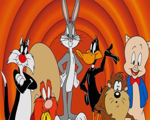 Looney Tunes paint by numbers