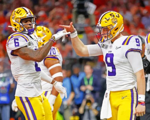 LSU Tigers football Paint by numbers