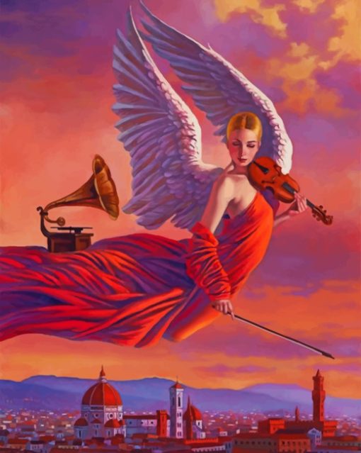 Musician Angel paint by numbers