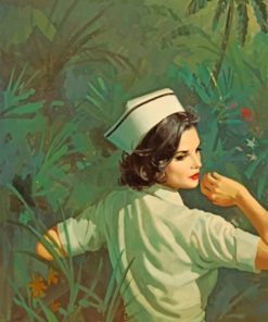 Nurse In The Jungle Paint by numbers