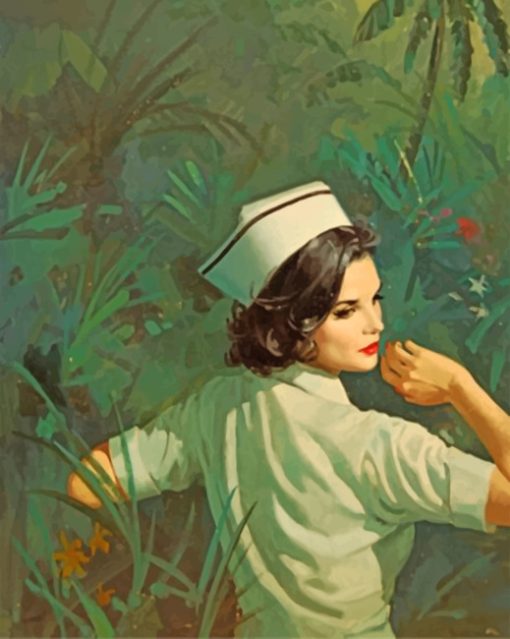 Nurse In The Jungle Paint by numbers