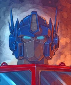 Optimus Prime Transformers paint by numbers