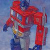 Optimus Prime paint by numbers