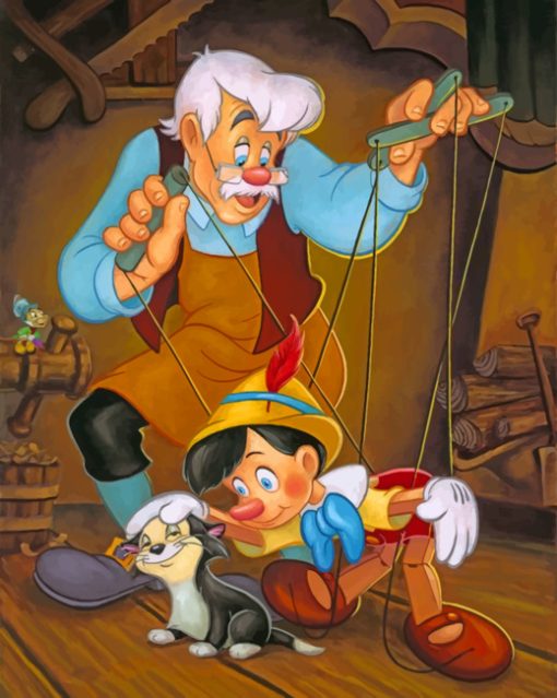 Pinocchio paint by numbers