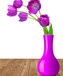 Purple Tulips paint by numbers