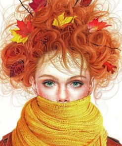 Redhead Woman paint by numbers