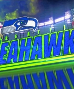 Seahawks Logo Paint by numbers