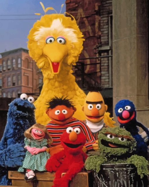 Sesame Street paint by numbers