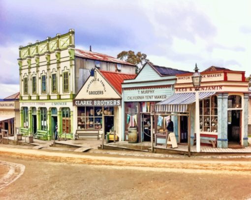 Sovereign Hill Ballarat paint by numbers