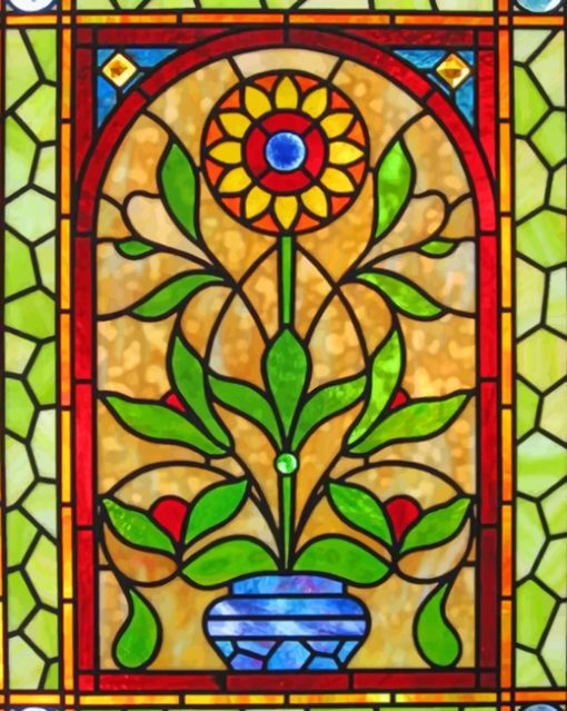 Stained Glass paint by numbers