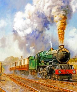 Steam Train paint by numbers