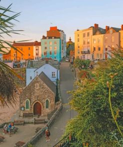 Tenby Wales paint by numbers