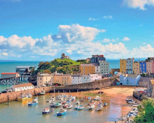 Tenby Wales Paint by numbers