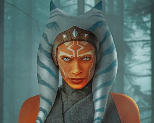 The Mandalorian Ahsoka Tano Piant by numbers