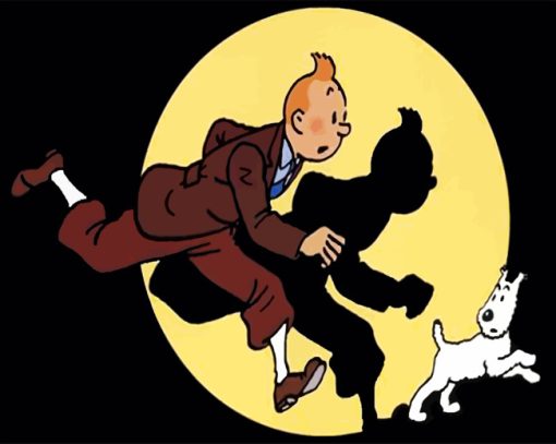 Tintin Animation paint by numbers