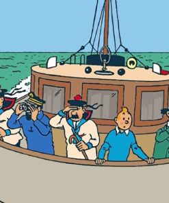 Tintin In The Sea paint by numbers