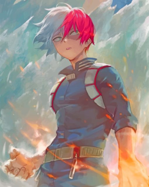 Todoroki MHA paint by numbers