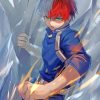 Todoroki My Hero Academia paint by numbers