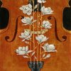 Floral Violin paint by numbers