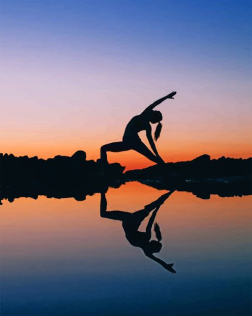 Woman Doing Yoga Paint by numbers