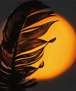 Aesthetic Feather Silhouette paint by number