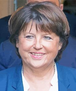 Aesthetic Martine Aubry paint by number