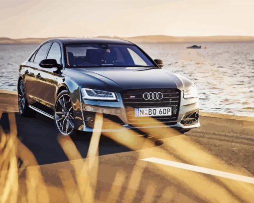 Aesthetic Audi S8 Car paint by number