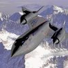 Blackbird SR71 Aircraft paint by number