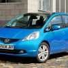 Blue Honda Jazz paint by number