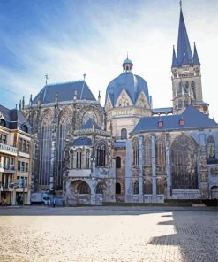 Cathedral Of Aachen paint by number