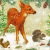 Christmas Wildlife paint by number